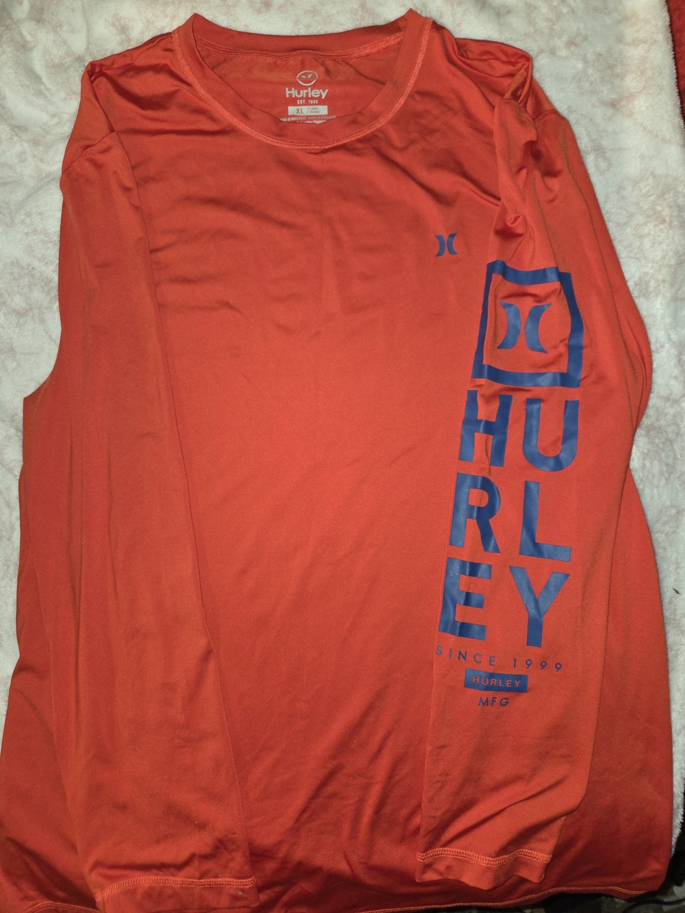 Hurley Men’s Long Sleeve Logo Tee - XL